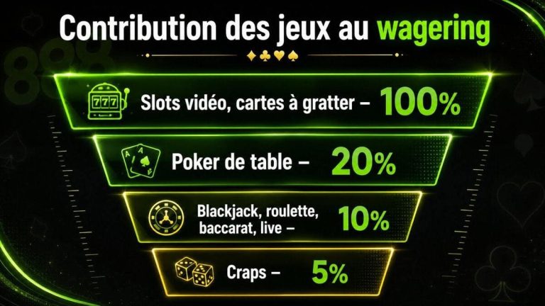 888 Casino Wagering